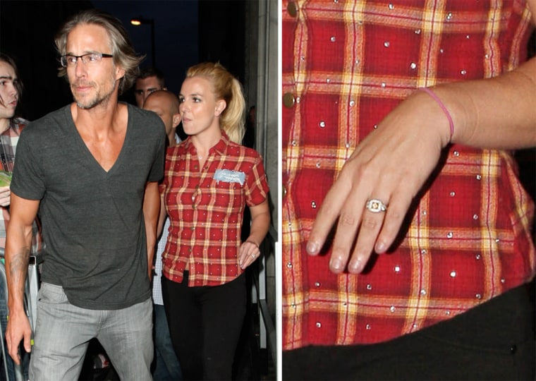 Britney Spears and Jason Trawick in London this week.