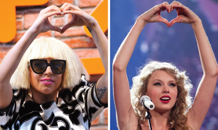Who do you love? Lady Gaga and Taylor Swift dominate most of the categories related to pop stardom.