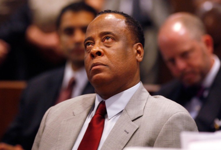 Dr. Conrad Murray during an arraignment in Los Angeles in February 2010.