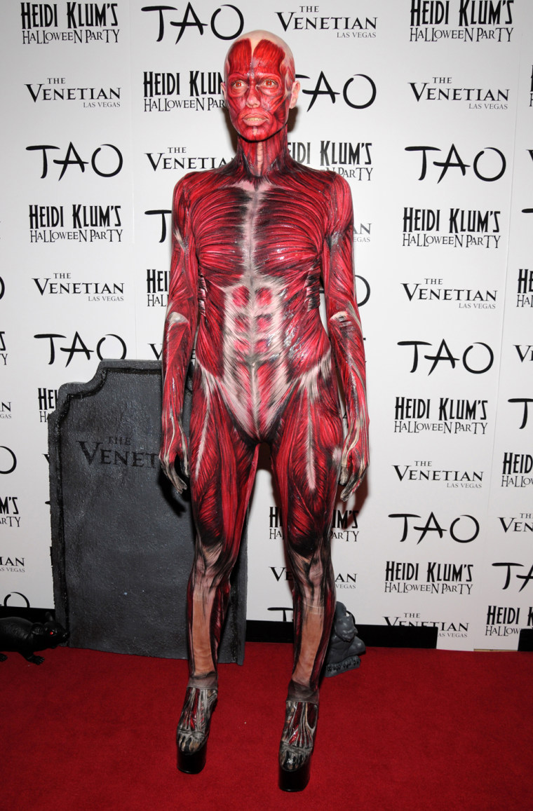 Heidi Klum at TAO nightclub in Las Vegas this weekend.