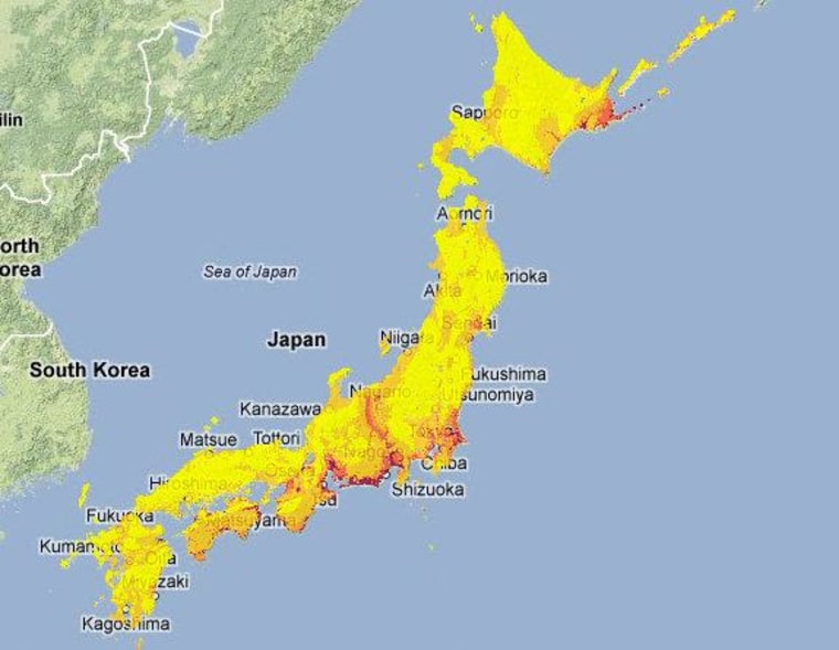 Japan's current seismic hazard map for earthquakes bigger than magnitude-6.0.