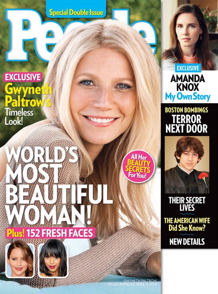 Gwyneth Paltrow is People magazine's \"World's Most Beautiful Woman.\"