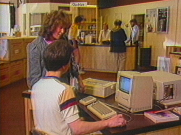 Apple's early Macintosh computer.