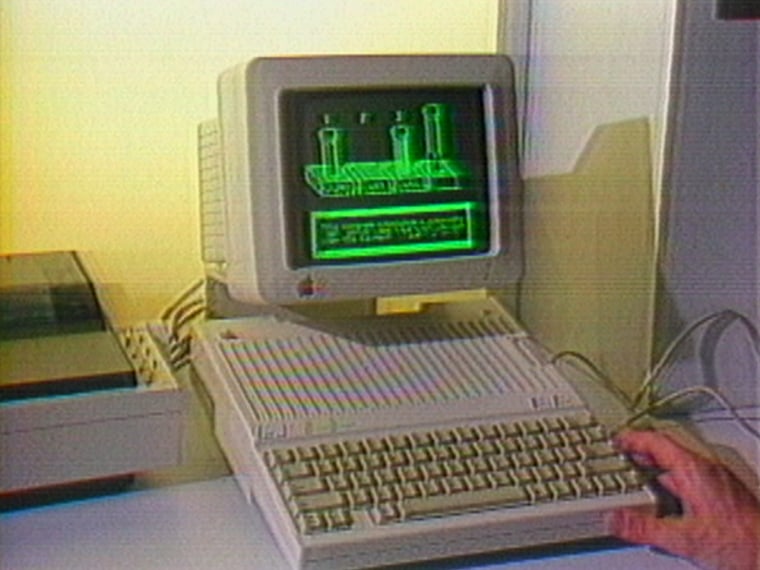 The Apple IIc computer, released on April 24, 1984.