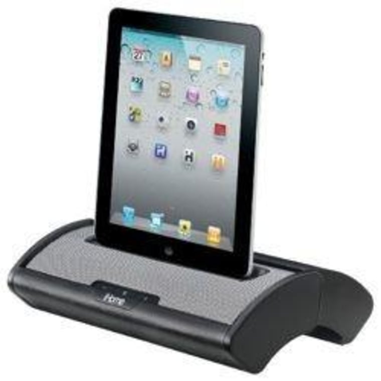 The iHome iD55 speaker dock is big enough for an iPad.