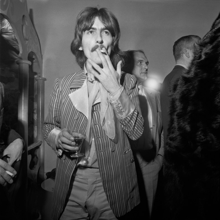 Harrison attends a UNICEF gala in Paris in December 1967.