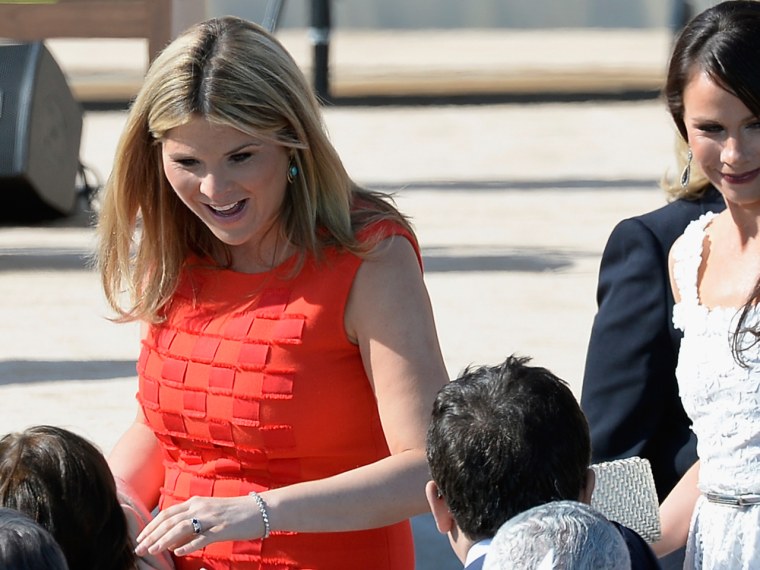 TODAY correspondent Jenna Bush Hager attended the dedication of her father's presidential library Thursday.