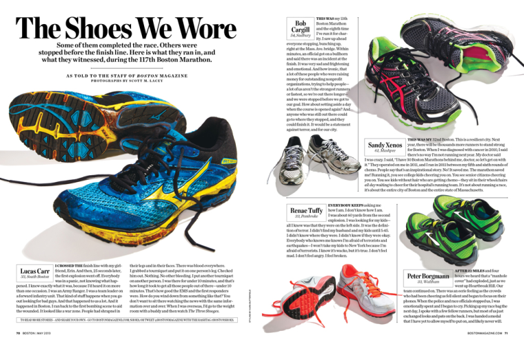 Image: Boston magazine feature about marathon tragedy