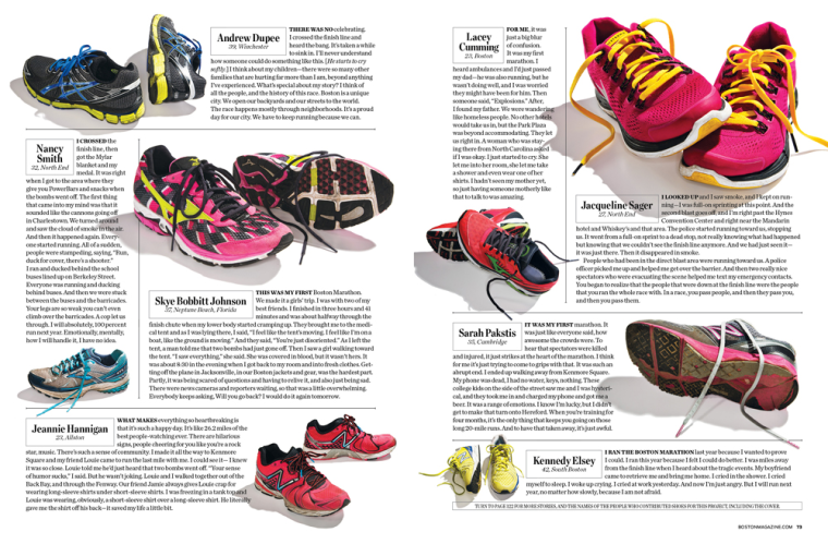 Image: Boston magazine feature about marathon tragedy