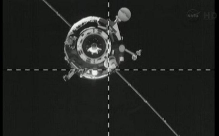 A Russian Progress 51 robotic spacecraft successfully docked to the International Space Station on Friday morning.
