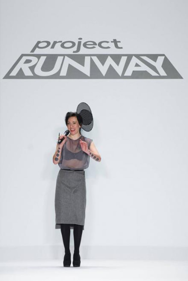 Michelle Lesniak Franklin, the winner of \"Project Runway.\"