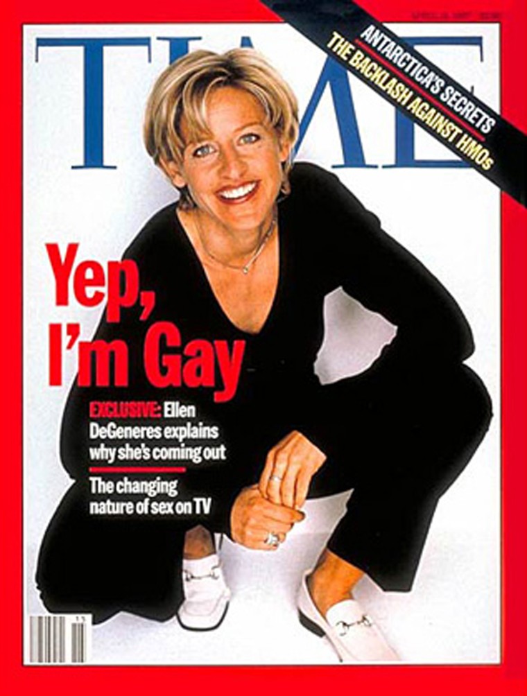 In 1997, Ellen DeGeneres was one of the first celebrities to come out on a major magazine cover.