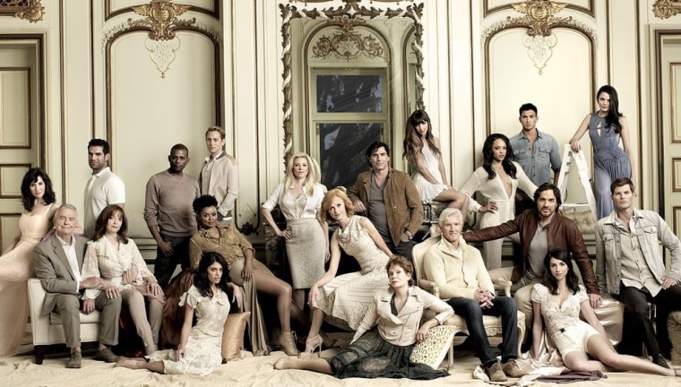 Cast of \"All My Children\"

Top row (L-R) - Heather Roop, Jordi Vilasuso, Darnell Williams, Eric Nelson, Cady McClain, Vincent Irizarry, Denyse Tontz, ...