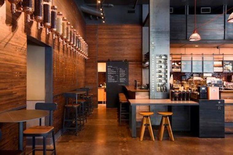 A view of the Starbucks store at Brewery Blocks in Portland, Oregon, one of the 46 locations where you can sip the $7 Costa Rica Finca Palmilera coffee.