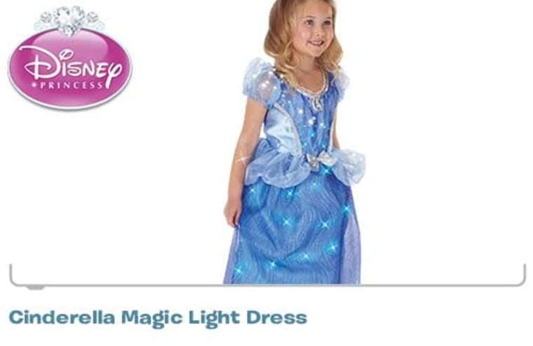 Motion-activated lights on this princess dress encourage the child wearing it to dance, spin and jump around.