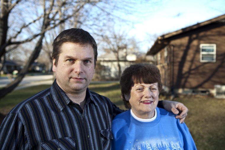 Mark Dominas, 46 and his mother Connie, 77, live together in a house they purchased about four years ago as part of an investment and a way to conserve money.