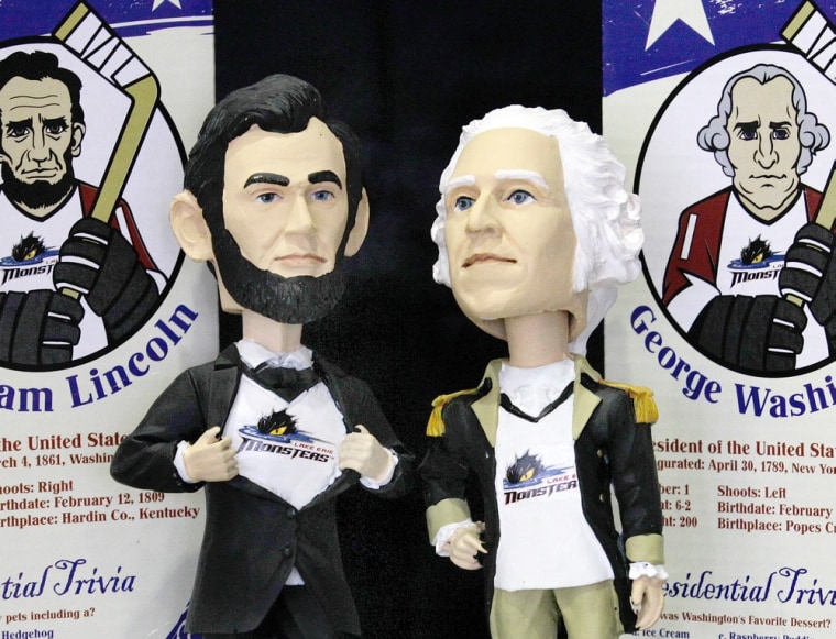 Presidents Day was celebrated this month with a bobblehead doll giveaway in Cleveland.