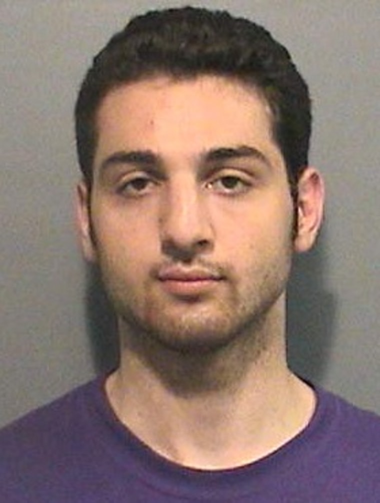 Tamerlan Tsarnaev is seen in a booking photo from a 2009 arrest in Cambridge, Mass.