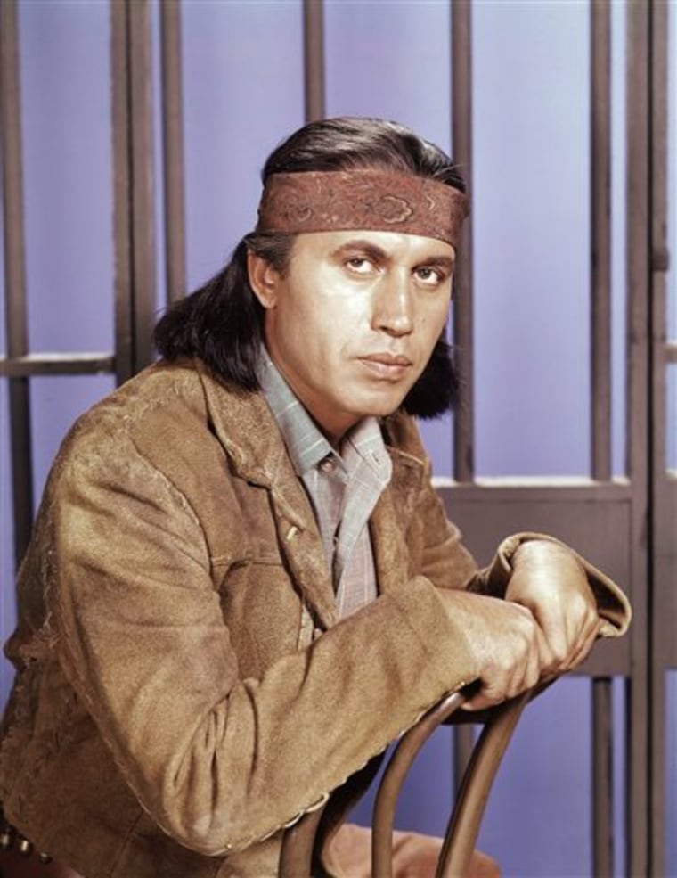 Michael Ansara in 1960, on \"Law of the Plainsman.\"