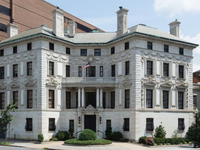 President Calvin Coolidge stayed at the Patterson Mansion in D.C.'s Dupont Circle for a summer because the White House roof was leaking.