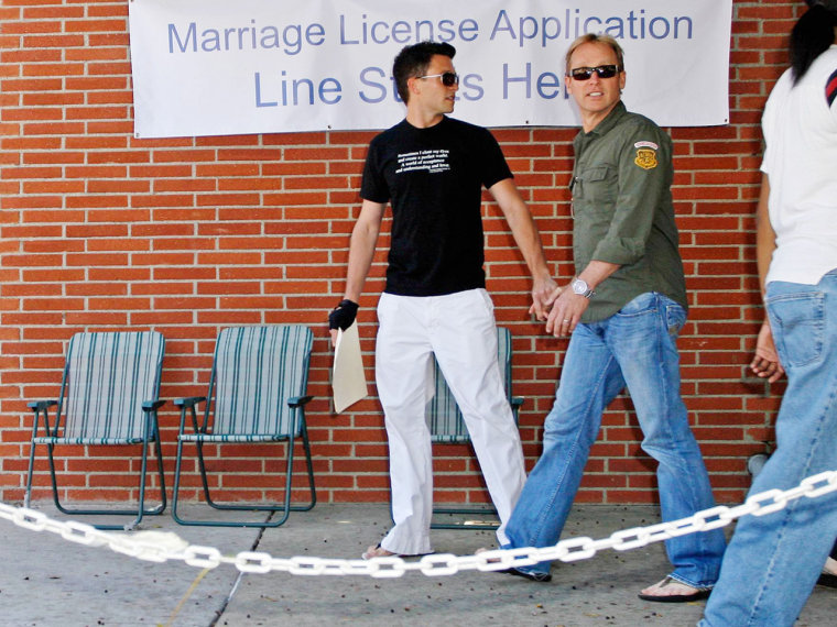 Jason Dottley and his former husband Del Shores, pictured in 2008 when they obtained their marriage license.

MAVRIXPHOTO.COM Exclusive!! Upcoming LOGO network series \"Sordid Lives\" star Jason Dottley and writer/director Del Shore...