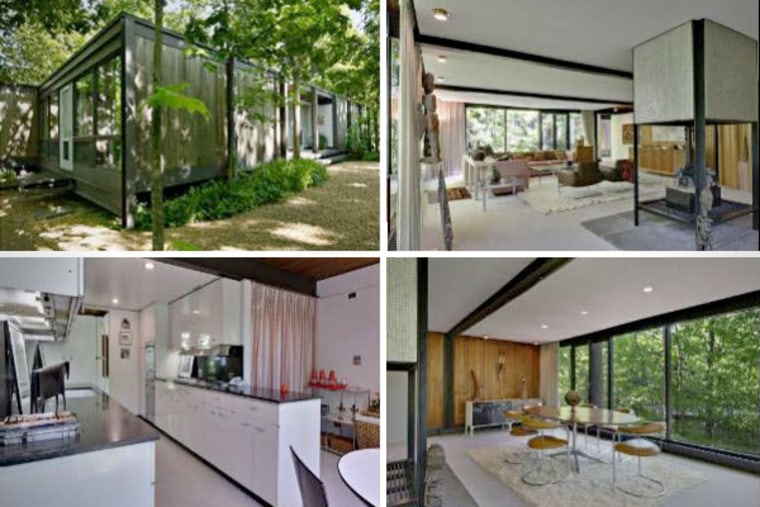 Images of the house used in the movie, Ferris Bueller's Day Off. The 4-bedroom main home was designed in 1953 by architect A. James Speyer, a protege of Mies Van der Rohe.