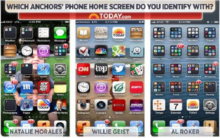 Image: Anchors' home screens