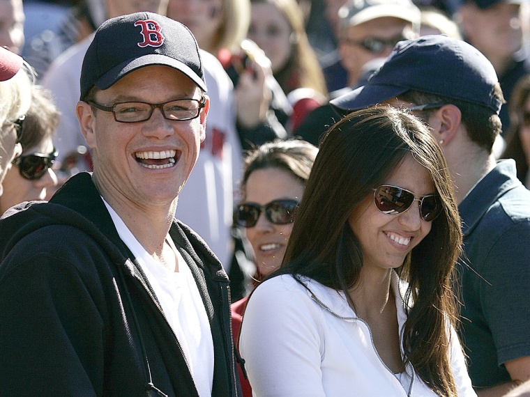 Image: Matt Damon and wife Luciana