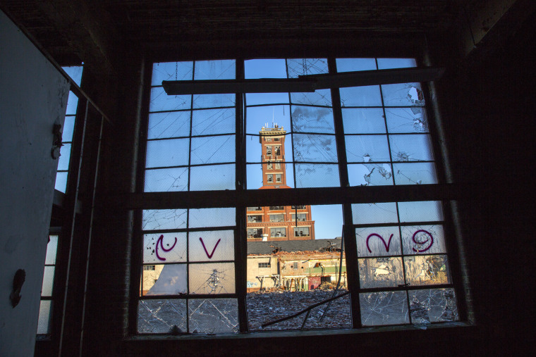 A view from the abandoned Remington Arms factory in East Bridgeport, Ct., in Nov. 2012.