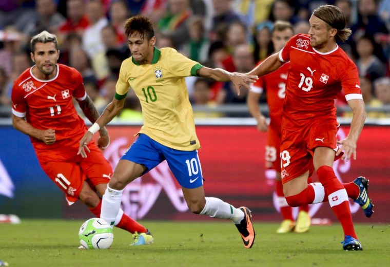 Neymar Brazil Switzerland World Cup friendly