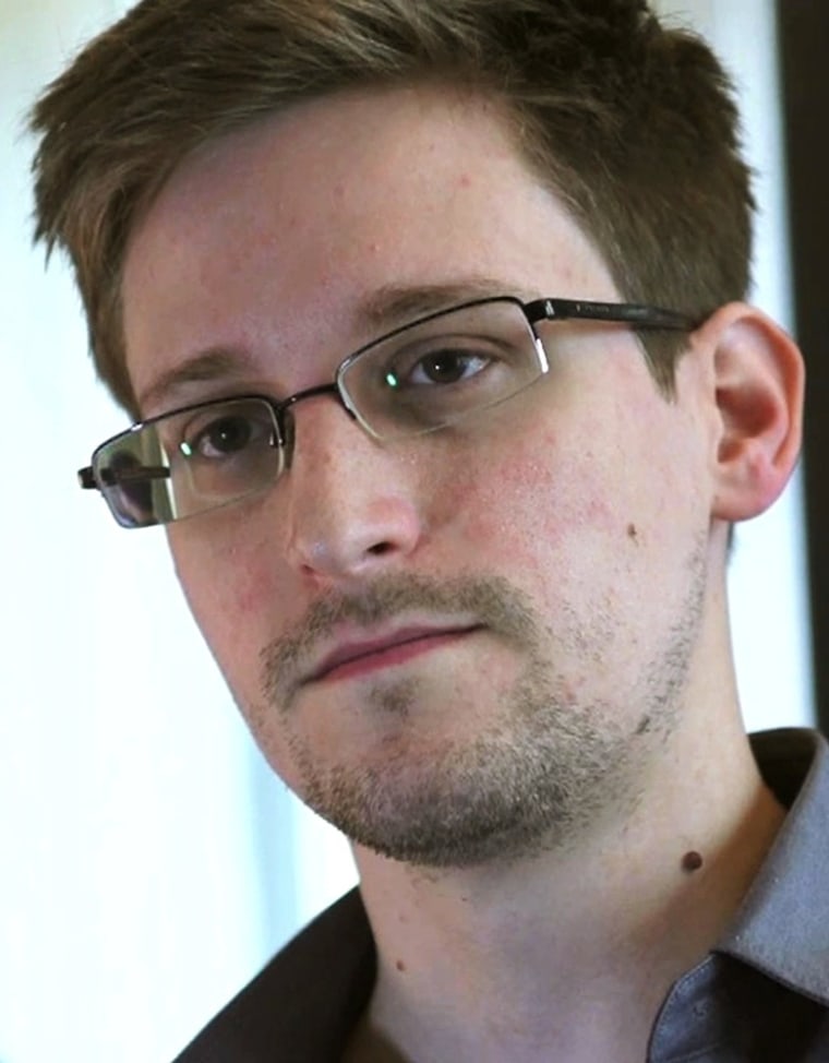 NSA leaker Edward Snowden, an analyst with a U.S. defense contractor, is seen in this still image taken from video during an interview by The Guardian in his hotel room in Hong Kong, June 6, 2013.