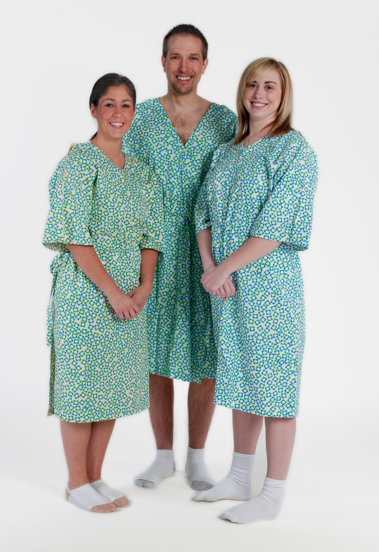 New Hospital Gown taken in Studio for Jeanne Ryan of Excutive Board Office on 05-10-10 Design by Diane von Furstenberg & Jeanne Ryan   *** Signed Rele...