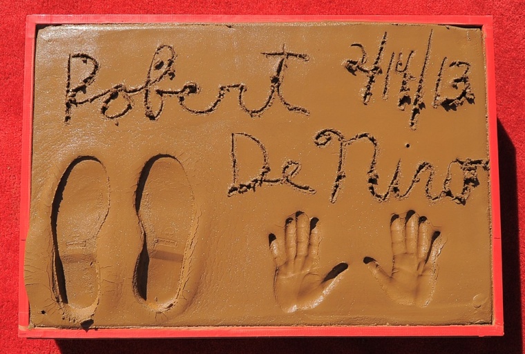 Image: Robert De Niro's hand and footprints outside TCL Chinese Theatre.