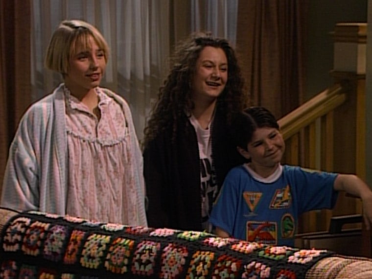 Image: Alicia Goranson, Sara Gilbert and Michael Fishman