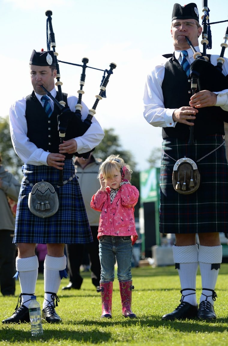 Wild scenes at bagpipe world championships