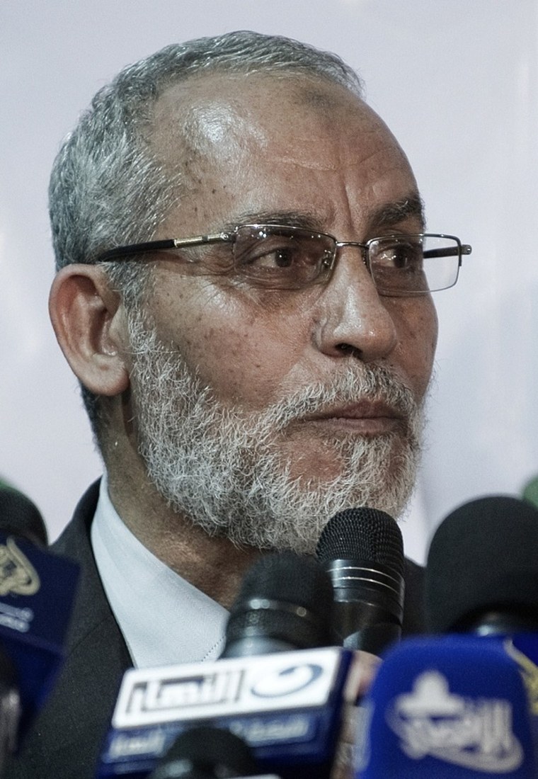 Muslim Brotherhood leader Mohamed Badie.