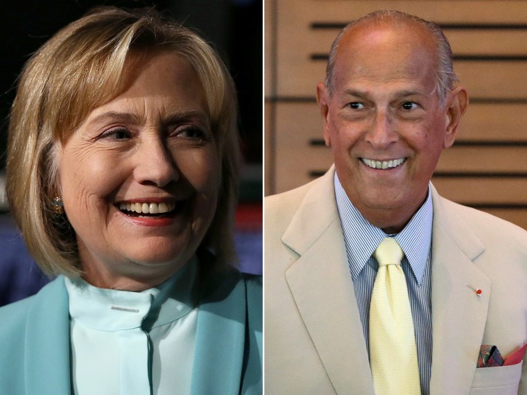 Hillary Clinton, pictured in August 2013, is Oscar De La Renta's pick for president.
