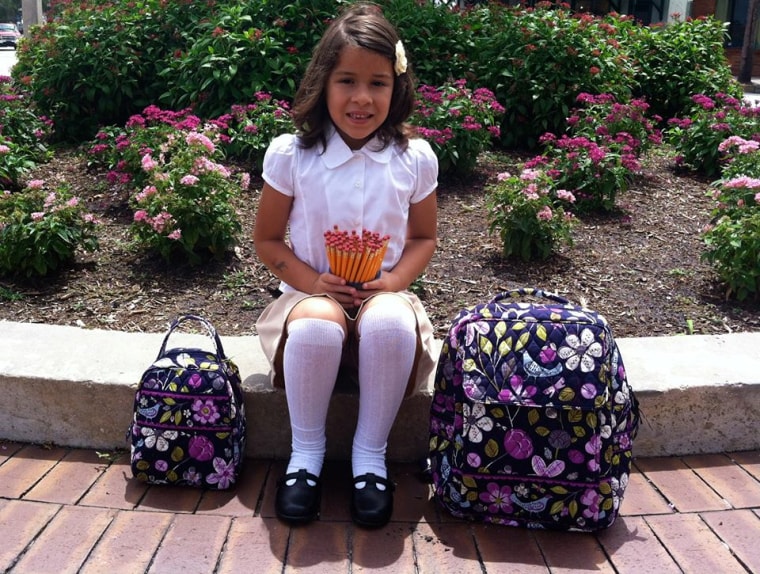 Makayla Isabel Alexander, ready for first grade.