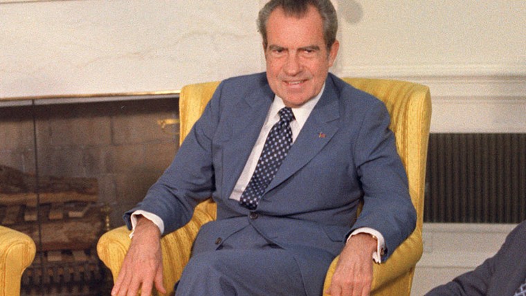 President Nixon in the Oval Office on Sept. 29, 1973.
