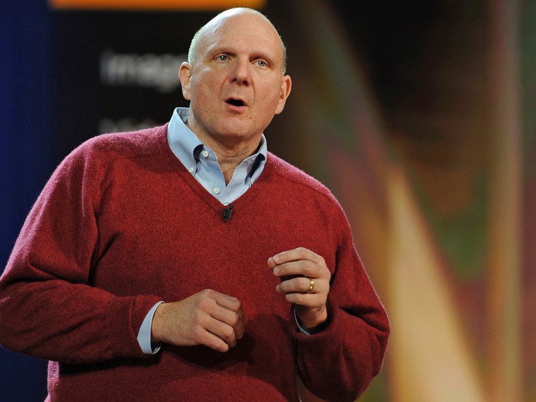 Microsoft CEO Steve Ballmer at 2010 International Consumer Electronics Show, January 6, 2010 in Las Vegas, Nevada.