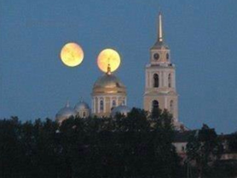 Image: Two moons over monastery