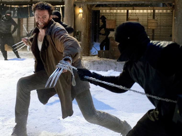 This publicity image released by 20th Century Fox shows Hugh Jackman in a scene from
