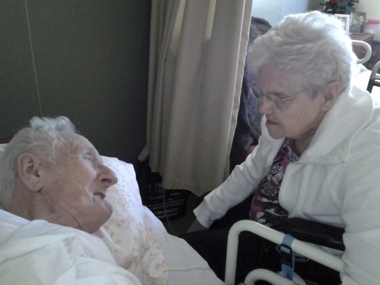 This June 2013 photo provided by the Knapke family shows Harold and Ruth Knapke.