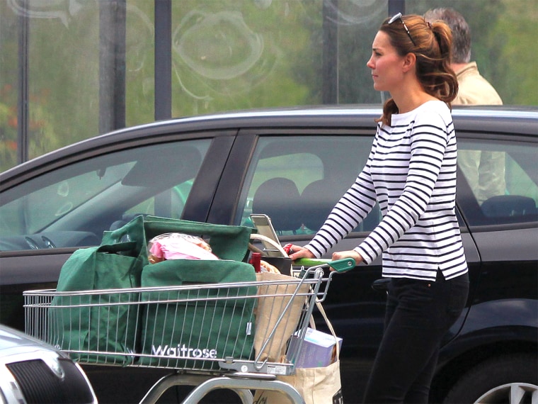 Catherine, Duchess of Cambridge goes shopping.