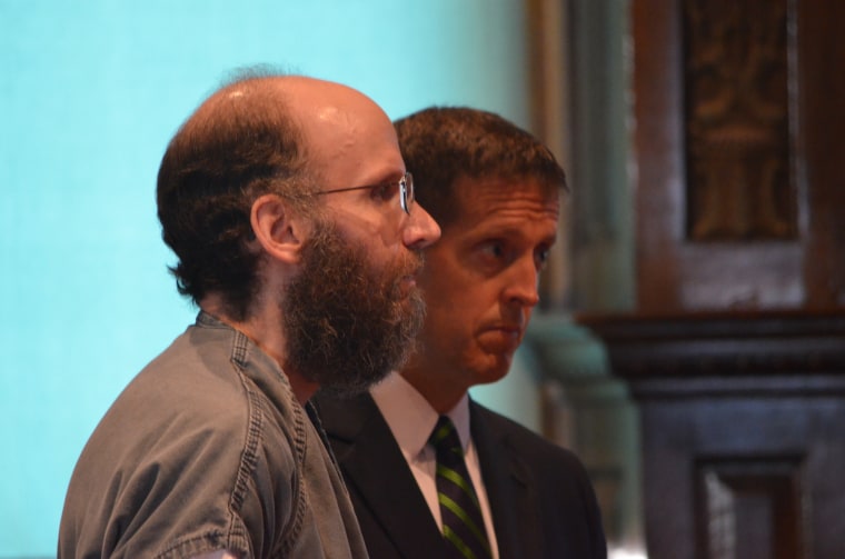 Christopher Knight, the so-called North Pond Hermit, had a new look as he pleaded not guilty to burglary charges Tuesday.