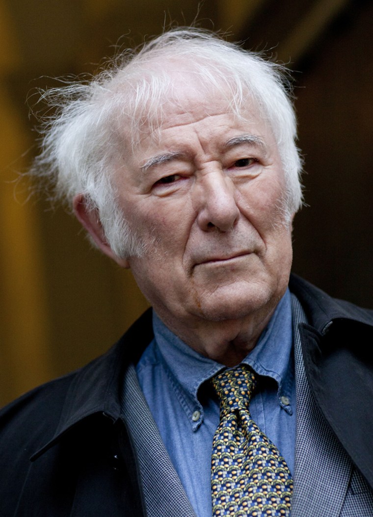 Seamus Heaney , writer, attends the Sunday Times Oxford Literary Festival in Christ Church on March 22, 2013 in Oxford, England.