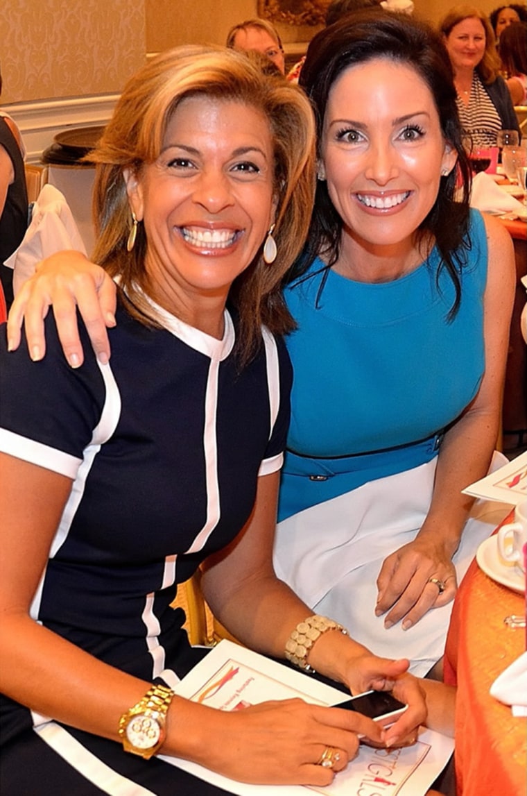 Hoda and her friend Karen, who created the line 'Life's about change.'