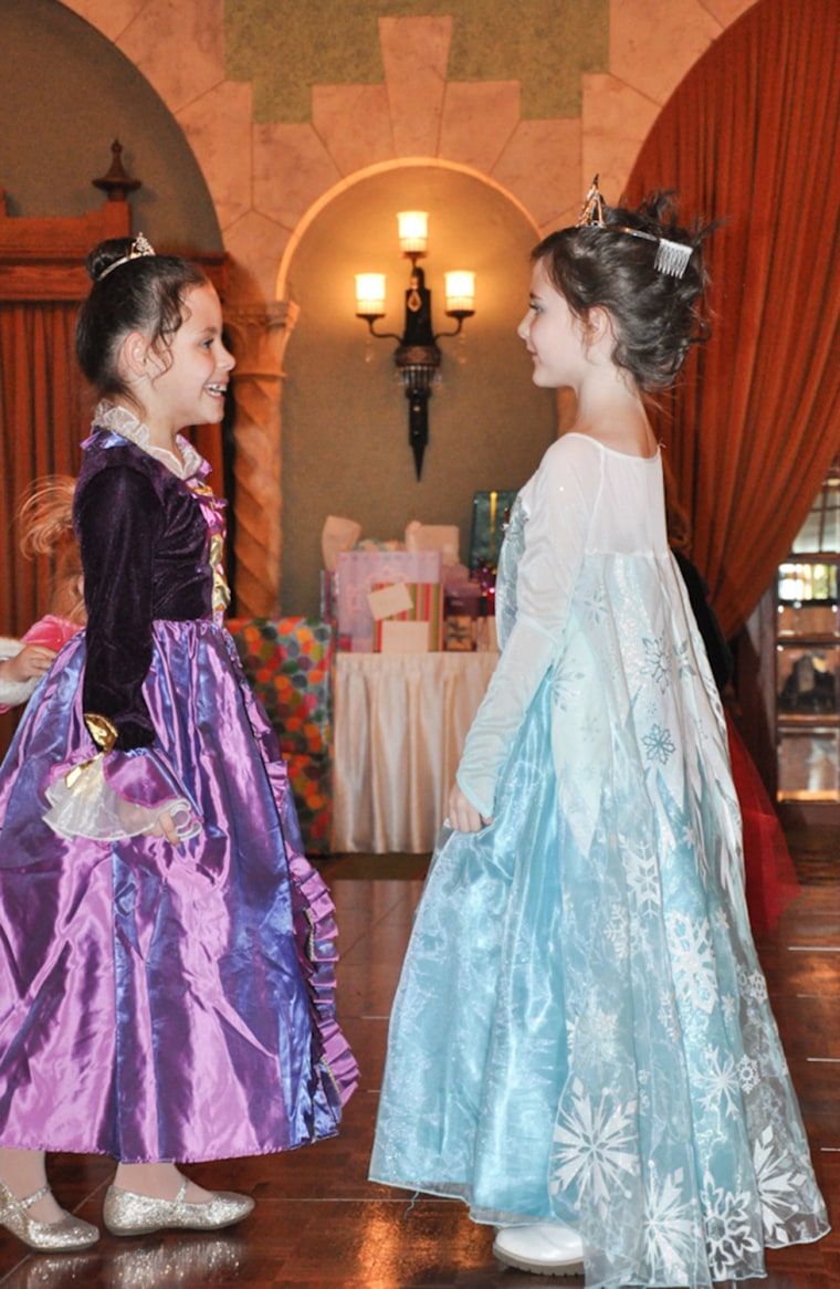 Image: Little girls at princess party