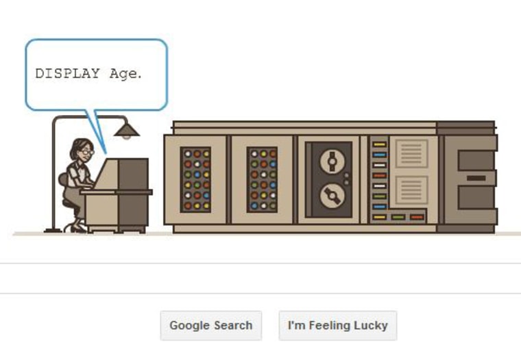 Google celebrates Grace Hopper as part of Computer Science Education Week.