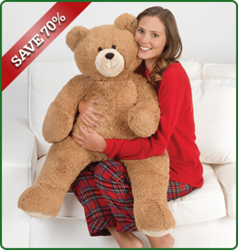 Grab this great deal and get a 3' Vermont Teddy Bear for 70% off